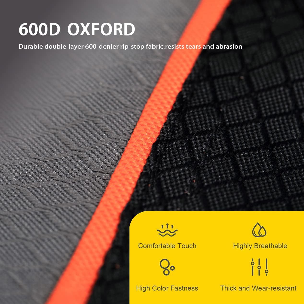 FAIR WIND Oversized Fully Padded Camping Chair Folding Loveseat Camping Couch Double Duo Chair Heavy Duty Quad Fold Arm Chair with Cup Hold - Supports 650 LBS Black - Image 5